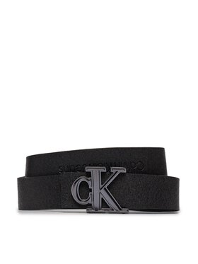 Calvin Klein Jeans Moški Pas Gift Prong Harness Lthr Belt35Mm K50K511516 Črna