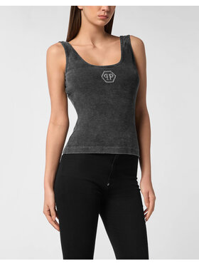 PHILIPP PLEIN PHILIPP PLEIN Tank top 27395 Béžová Skin Tight Fit