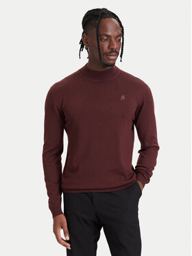KARL LAGERFELD KARL LAGERFELD Golf 655002 564399 Bordowy Regular Fit