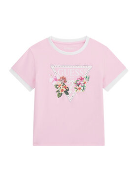 Guess Guess Tričko J6GI23 K6YW4 Svetloružová Regular Fit