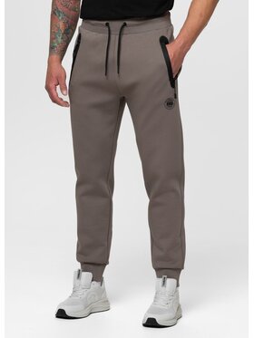 PITBULL PITBULL Spodnie dresowe DOGWOOD Brązowy jasny Regular Fit