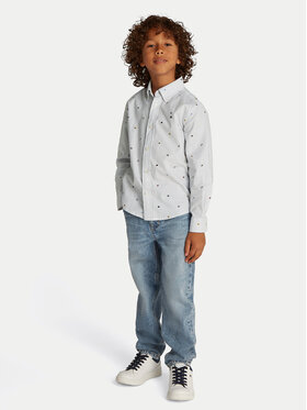 Tommy Hilfiger Tommy Hilfiger Camicia KB0KB09555 S Celeste Regular Fit