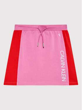 Calvin Klein Jeans Calvin Klein Jeans Sukňa Colour Block IG0IG01424 Ružová Regular Fit
