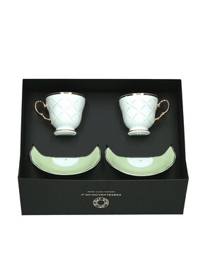 Ćmielów Ćmielów Zestaw filiżanek Alasca Circus Green Zielony