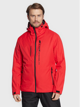 4F 4F Μπουφάν για σκι H4Z22-KUMN003 Κόκκινο Regular Fit