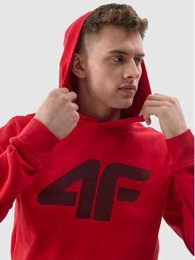 4F 4F Mikina 4FWSS24TSWSM0950 Červená Regular Fit