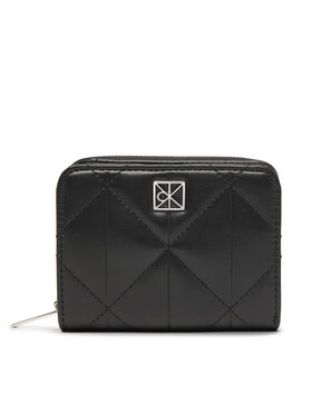 Calvin Klein Calvin Klein Pénztárca Quilted Flap Zip Around LV04F1124G Fekete