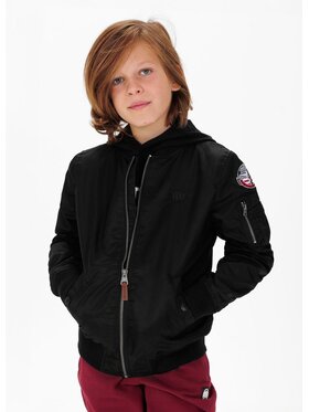 PITBULL PITBULL Kurtka przejściowa Kurtka Czarny Regular Fit