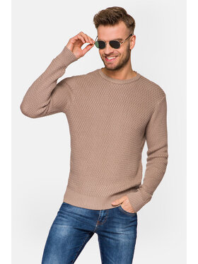 Lancerto Lancerto Sweter Miguel Beżowy Regular Fit