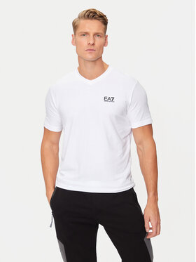 EA7 Emporio Armani EA7 Emporio Armani T-krekls 8NPT27 PJVQZ 1100 Balts Regular Fit