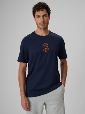 4F 4F T-Shirt ESSENTIAL 2 Granatowy Regular Fit