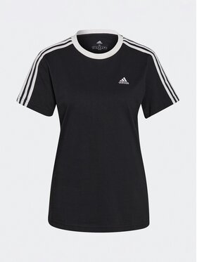 Adidas Majica Essentials 3-Stripes GS1379 Črna Loose Fit