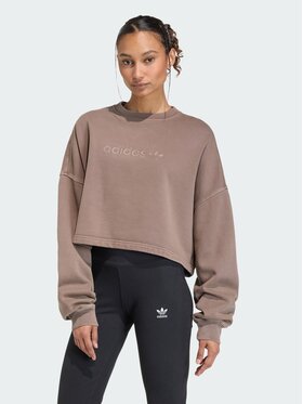 adidas adidas Bluza 159286 Brązowy Oversize