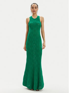 KARL LAGERFELD KARL LAGERFELD Trikotažinė suknelė 241W1335 Žalia Slim Fit