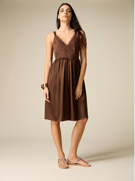 Oltre Oltre Abito da sera 7073R005068N032 Marrone A-Line Fit