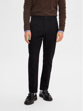 Selected Homme Selected Homme Чино панталони 16090139 Черен Slim Fit