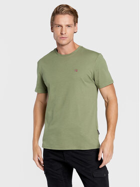 Napapijri Napapijri T-Shirt NP0A4FRP Zielony Regular Fit