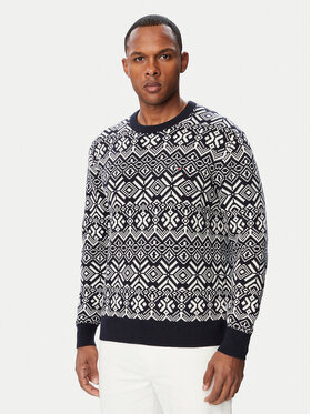 Tommy Hilfiger Tommy Hilfiger Пуловер Fairisle MW0MW44815 Тъмносин Regular Fit