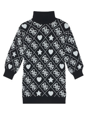 Guess Guess Sukienka dzianinowa J5BK03 Z3K10 Czarny Regular Fit