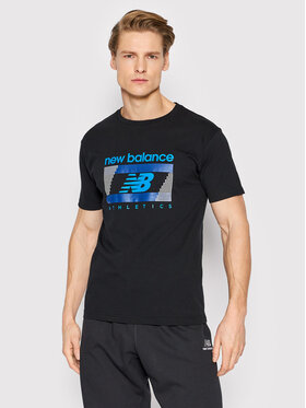 New Balance New Balance T-Shirt MT21502 Czarny Relaxed Fit