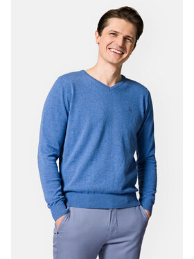 Lancerto Lancerto Sweter Harrison SW073123000008 Niebieski Regular Fit