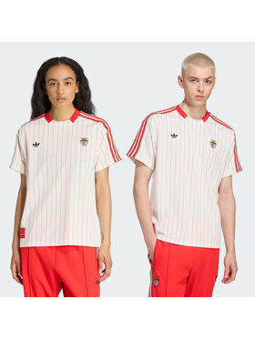 adidas adidas Koszulka techniczna Benfica Biały Loose Fit