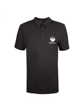 Frankie Morello Frankie Morello Polo FM0P7024PO Czarny Regular Fit