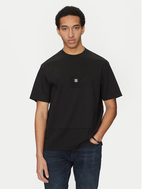 HUGO HUGO T-Shirt Debostac 50535499 Černá Relaxed Fit