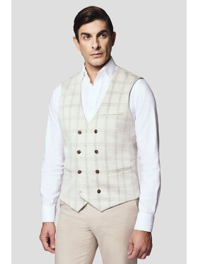 Lancerto Lancerto Kamizelka Bagheria KA131125000011 Beżowy Slim Fit