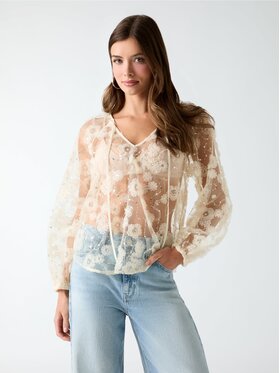 Guess Guess Top 183955 Biały Classic Fit
