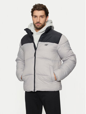 4F 4F Geacă de iarnă 4FWAW24TDJAM485 Gri Regular Fit
