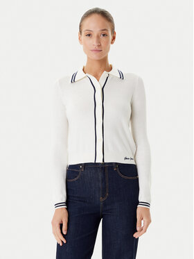 Guess Jeans Guess Jeans Kardigan W5YR32 Z3HO2 Écru Regular Fit