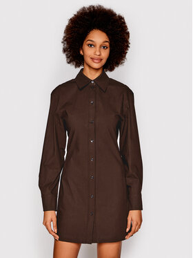 Victoria Victoria Beckham Victoria Victoria Beckham Haljina košulja 1122WDR003220A Smeđa Regular Fit