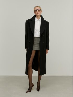 La Mania La Mania Kabát METROPOLITAN BLACK Černá Classic Fit