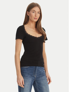 Morgan Morgan Bluză 261-DAMOUR Negru Slim Fit