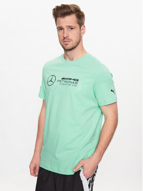 Puma Puma T-Shirt Mercedes-Amg Petronas 538482 Zielony Regular Fit