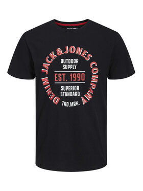 Jack&Jones Junior Komplet Majica In športne Kratke Hlače 12235271 Črna Regular Fit