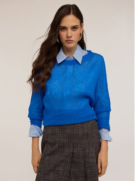 Motivi Motivi Cardigan M427W103661N034 Turchese Over Fit