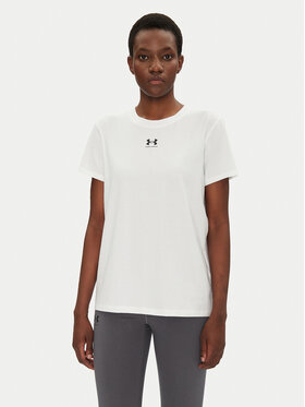 Under Armour Under Armour Koszulka techniczna Rival Core 1383648 Biały Regular Fit