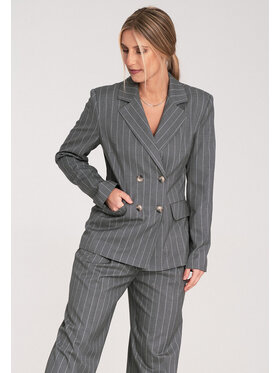 FIGL FIGL Marynarka M1085 Szary Loose Fit