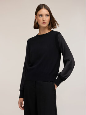 Motivi Motivi Sweter M441W004153N033 Czarny Regular Fit