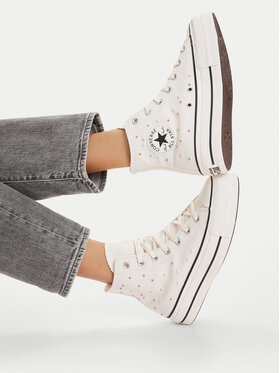 Converse Converse Tornacipő Chuck Taylor All Star Lift Platform Mini Studs A19140C Ekru