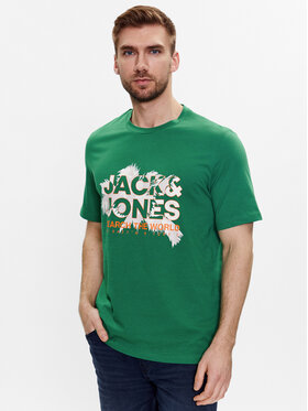 Jack&Jones Jack&Jones Тишърт Marina 12233600 Зелен Standard Fit