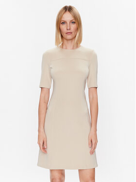 Calvin Klein Calvin Klein Sukienka codzienna K20K205513 Beżowy Regular Fit