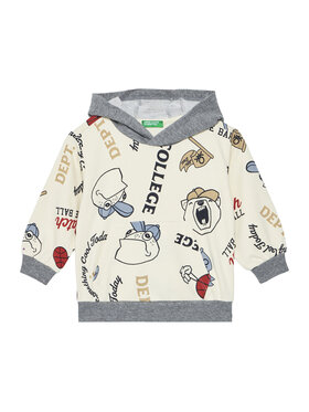 United Colors Of Benetton United Colors Of Benetton Mikina 3X7YG2017 Béžová Relaxed Fit