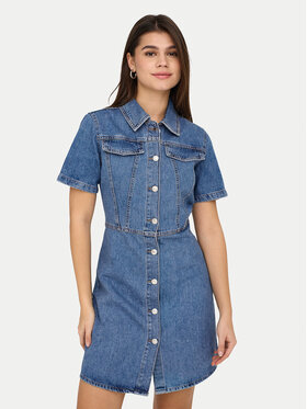 ONLY ONLY Jeans obleka Malia 15355044 Modra Regular Fit