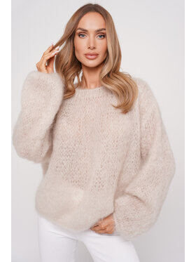 lemoniade lemoniade Sweter LS522Z Latte Brązowy Oversize