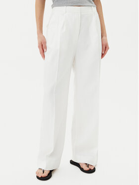 Tommy Hilfiger Tommy Hilfiger Pantaloni di tessuto WW0WW47214 Bianco Regular Fit