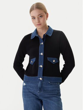 Morgan Morgan Cardigan 251-MNAKI Negru Regular Fit