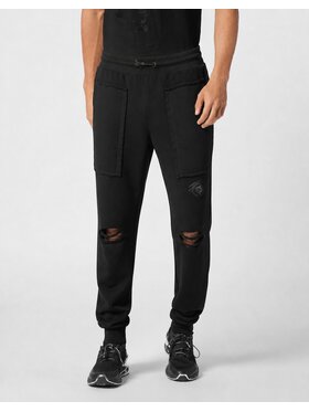 Plein Sport Plein Sport Spodnie dresowe 31544 Czarny Jogger Fit